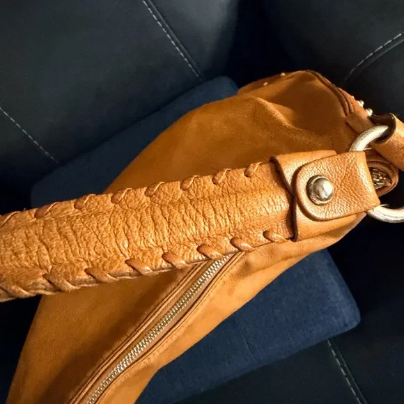 Michael Kors Tan Studded Hobo Bag - Picture 7 of 14